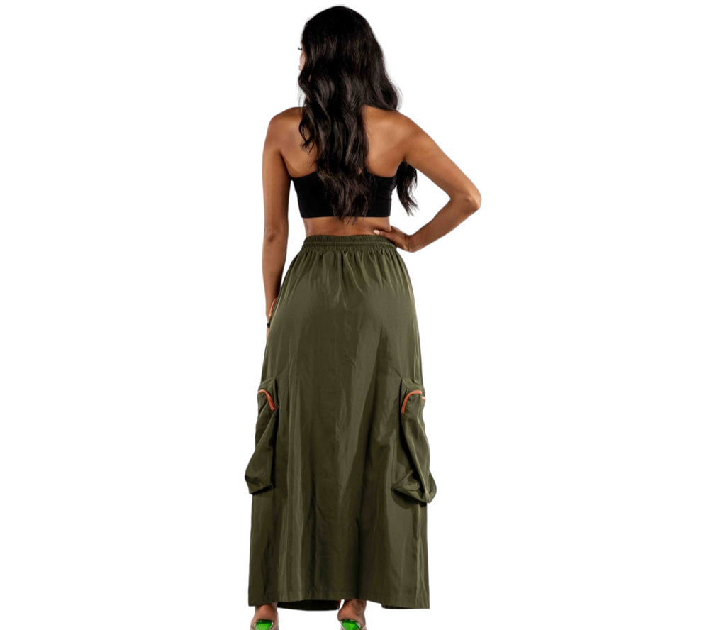 Drawstring Parachute Skirt