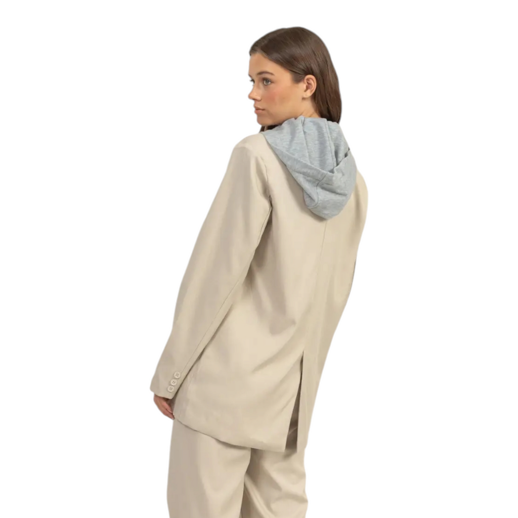 Twofer Blazer with Hoodie