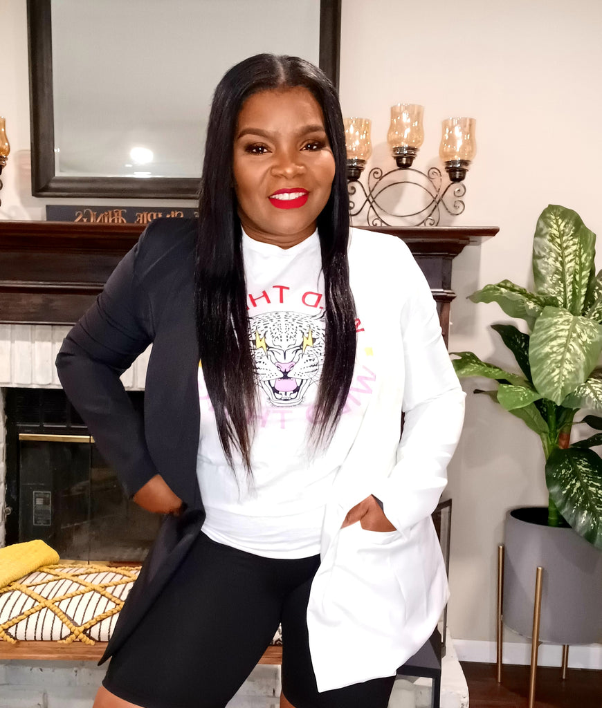 Sorbet or Black Blazer