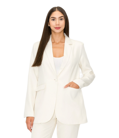 Brushed Stroke Print Suit