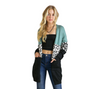 Animal Colorblock Cardigan