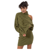 Cold Shoulder Sweater Set