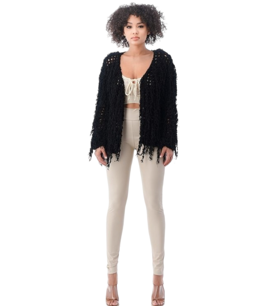 Shaggy Chic Cardigan
