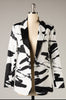 Brushed Stroke Print Suit
